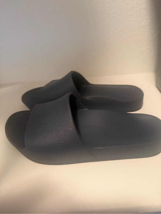 Archies Shoes - Slide Sandals in Dark Blue - Minimal Slip-On Comfort